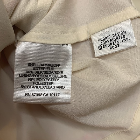 Sigrid Olsen Pink White Silk Lined Hand Knit Woven Beaded V Neck Camisole Top L - Picture 10 of 17